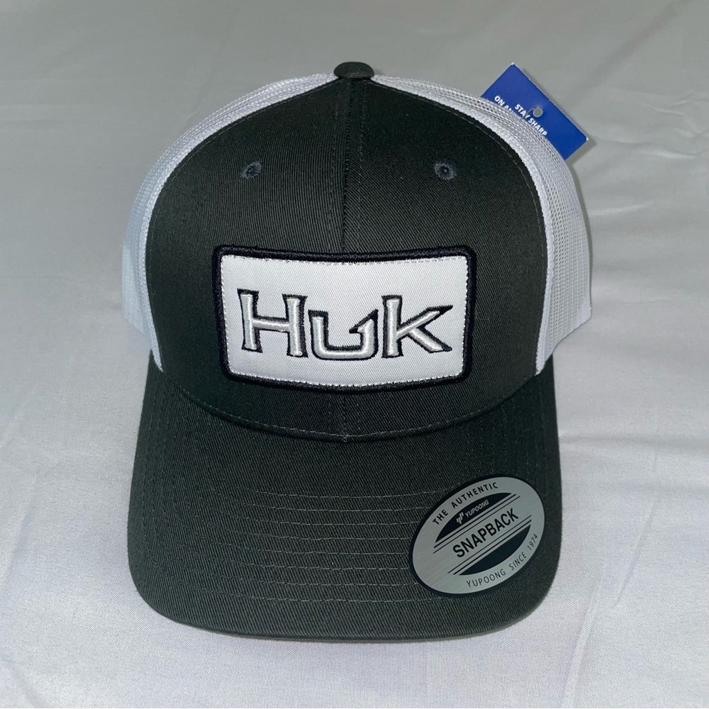 Huk Snapback Hat - Dark Green and White